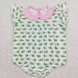 SR1068 Crocodiles Baby Girl Romper