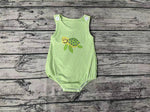 SR1093 Turtle Green Baby Boy Romper