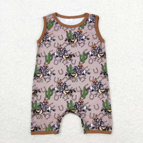 SR1101 Horse Baby Boy Romper