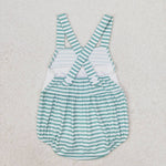 SR1118 Crab Green Baby Girl Romper