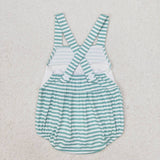 SR1118 Crab Green Baby Girl Romper