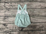 SR1118 Crab Green Baby Girl Romper