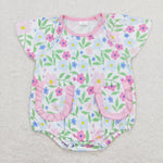 SR1129 Flower Baby Girl Romper