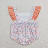 SR1138 Flower Pink Baby Girl Romper