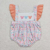 SR1138 Flower Pink Baby Girl Romper