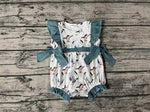 SR1140 Duck Blue Baby Girl Romper