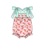 SR1157 Watermelon Baby Girl Romper