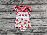 SR1185 Crab Star Baby Girl Romper