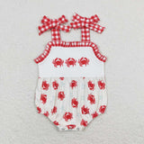 SR1185 Crab Star Baby Girl Romper