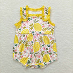 SR1224 Lemon Flower Baby Girl Romper