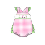 SR1226 Golf Plaid Baby Girl Romper