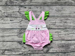 SR1226 Golf Plaid Baby Girl Romper