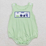 SR1227 Golf Plaid Baby Boy Romper