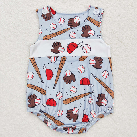 SR1235 Baseball Hat Baby Boy Romper