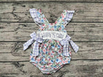 SR1240 MAMA'S GIRL Flower Baby Girl Romper