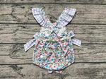 SR1240 MAMA'S GIRL Flower Baby Girl Romper