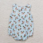 SR1282 Mallard Green Baby Boy Romper