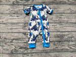 SR1379 Motorcycle Blue Baby Zip Sleeper