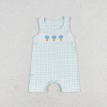 SR1405 Embroidery Hot Air Balloon Baby Boy Romper