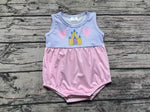 SR1410 Castle Pink Baby Girl Romper