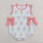 SR1411 Flower Pink Baby Girl Romper