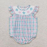 SR1412 Ocean Sea Turtle Baby Girl Romper