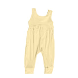 SR1447 Yellow Cotton Baby Girl Alley Cat Romper