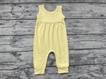 SR1447 Yellow Cotton Baby Girl Alley Cat Romper