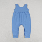 SR1448 Blue Cotton Baby Girl Alley Cat Romper
