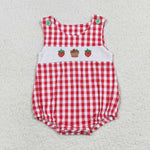 SR1468 Embroidery Strawberry Baby Boy Romper