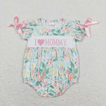 SR1471 I LOVE MOMMY Flower Baby Girl Romper