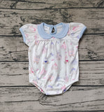 SR1477 Princess Pumpkin Cart Baby Girl Romper