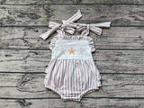 SR1488 Starfish Stripe Baby Girl Romper