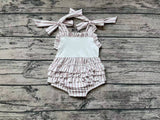 SR1488 Starfish Stripe Baby Girl Romper