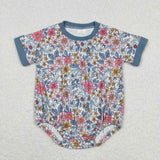 SR1500 Flower Floral Baby Girl Romper