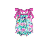 SR1555 Colorful Flower Pink Girls Boys Romper