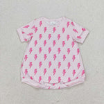 SR1557 Lightning Pink Girls Bubble Romper