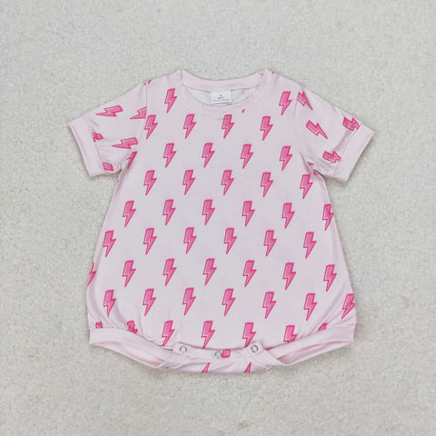 SR1557 Lightning Pink Girls Bubble Romper