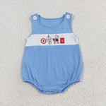 SR1604 Target Coffee Red Baby Boy Romper