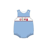 SR1604 Target Coffee Red Baby Boy Romper