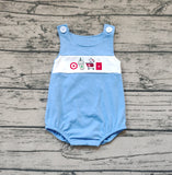 SR1604 Target Coffee Red Baby Boy Romper