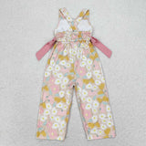 SR1674 Flower Little Daisy Yellow Girl's Jumpsuit