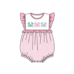 SR1676 Crab Pink Baby Girls Bubble Romper