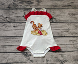 SR1705 Cartoon Honey Bear Tiger Baby Girls Romper