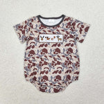 SR1785 Embroidery Hunting Elk Camo Baby Boys Romper