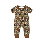 SR1814 Hunting Mallard Camo Baby Boys Romper