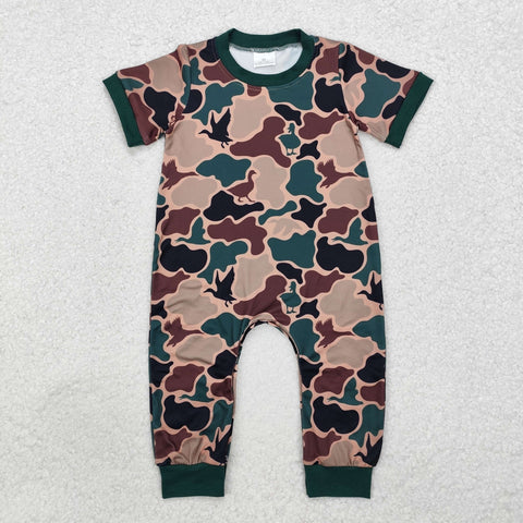 SR1816 Hunting Mallard Camo Baby Boys Romper