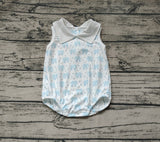 SR1824 Elephant Blue Baby Boys Bubble Romper