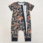 SR1899 Camo Green Baby Zip Romper Sleepers Boy