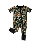 SR1899 Camo Green Baby Zip Romper Sleepers Boy